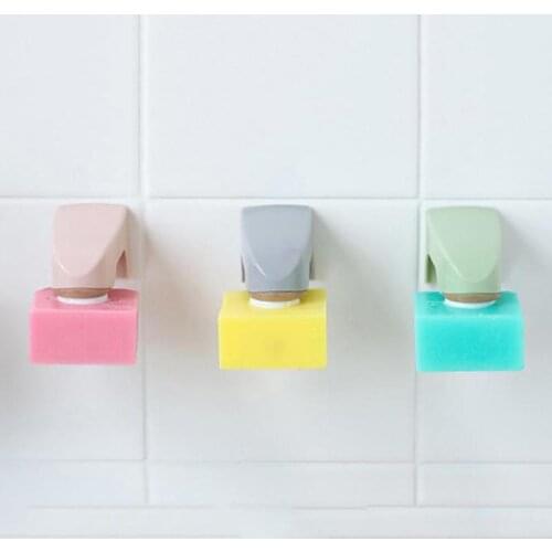1pc Magnetic Soap Holders Wall Mounted Storage Rack ABS Soap Dish With Sticker Soap Shelves Bathroom Accessories Wholesale