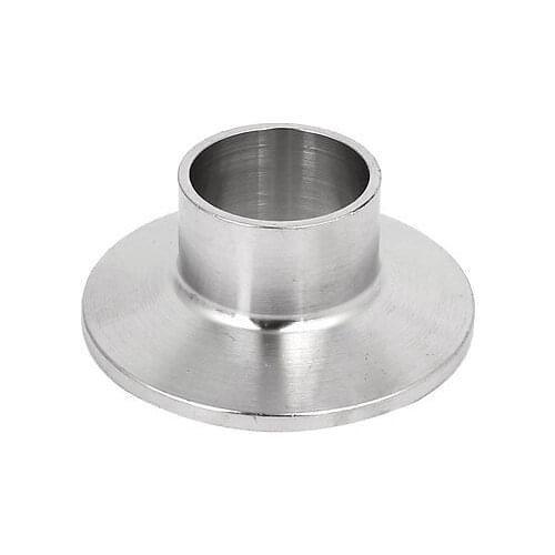 304 Stainless Steel 25mm OD Sanitary Pipe Weld on Ferrule Fits 1.5" Tri Clamp