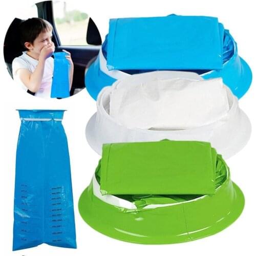 5PCSVomit Disposal Bag 1000ML Portable Disposable Travel Car Airplane Motion Sickness Nausea Pregnant Emergency Vomiting Package
