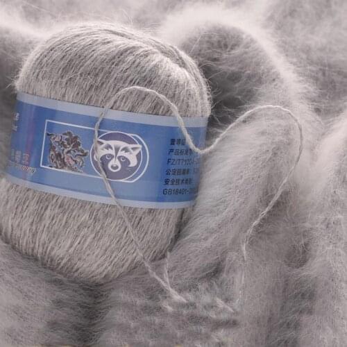 70g/ball Long hair Mink cashmere line Mink cashmere yarn jewelry Hand-knitted coarse merino wool yarn for knitting FZ402