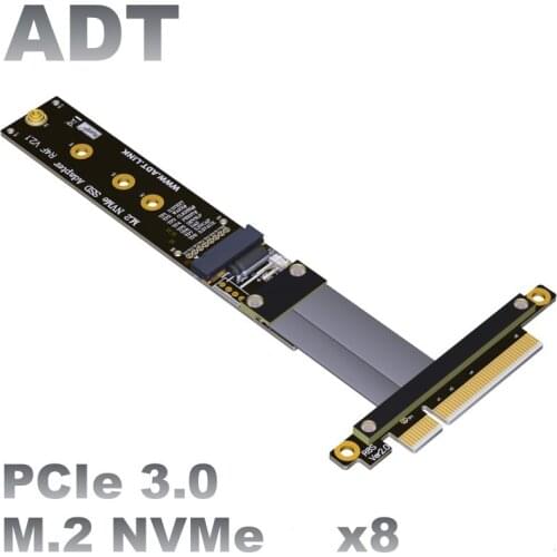 PCIe 8x to M.2 MKEY NVMe SSD Adapter PCI-E3.0 x8 to nvme converter card