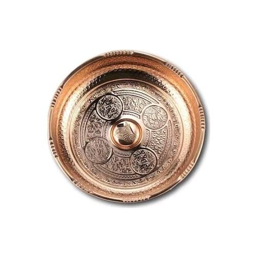 3 PCs Copper Engraved Turkish Bath Bowl 20 cm