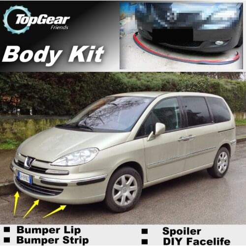 Bumper Lip Deflector Lips For Peugeot 807 806 Eurovans 1994~2020 Front Spoiler Skirt For TopGear Car Tuning / Body Kit / Strip