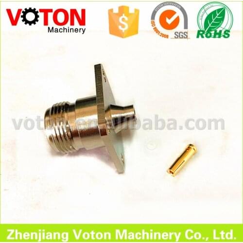 Free shipping 10 piece (25mmx25mm) flange N female connector for RG402 .141" cable