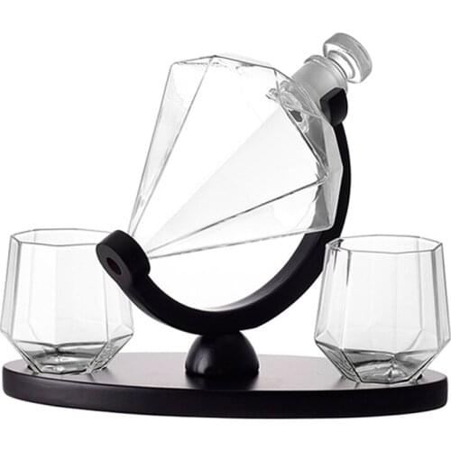 Exquisite Diamond Decanter Crafts for Liquor Rum Anniversary Gifts