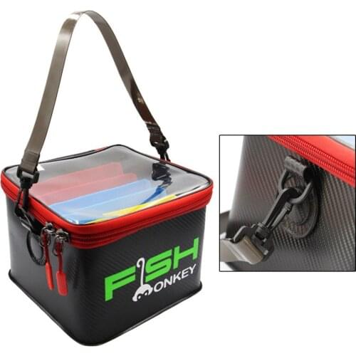 48 Slot Squid Jig Box EVA Bait Wooden Storage Bucket Boat Fishing Tackle Bag Multifunctional Thickened Fishing Accessories