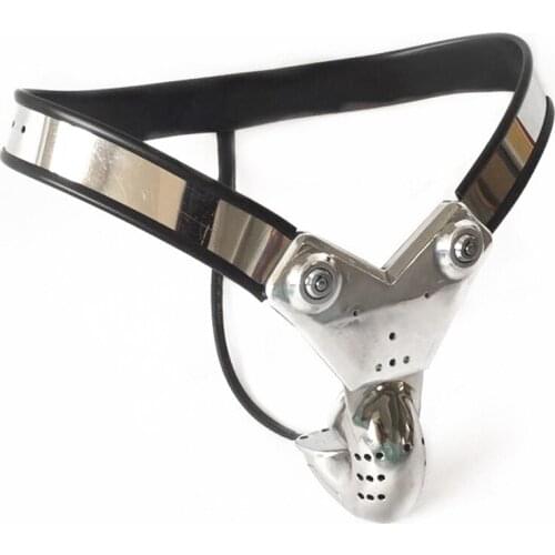 BDSM Stainless Steel Men Chastity Belt Anal Plug Penis Ring Lock Cock Cage Male Chastity Lock Device Gay 18+ Sex Toys for Men