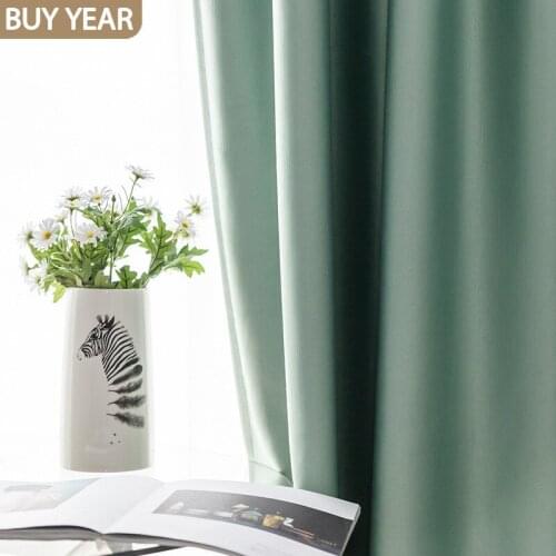 202 New Nordic Curtains for Living Dining Room Bedroom Simple and Light Luxury Silk Satin Curtains Available In Multiple Colors