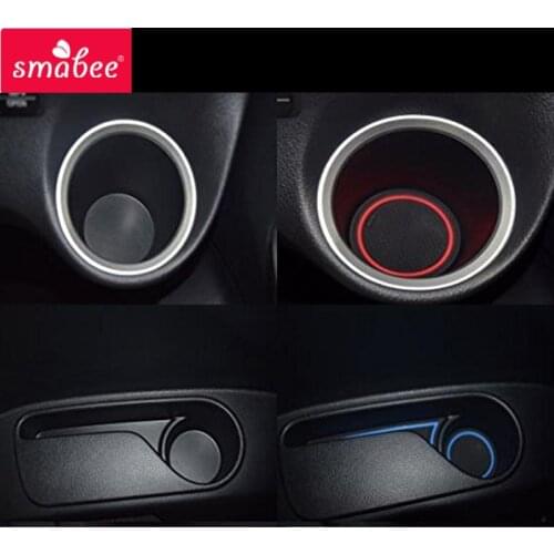 Smabee Gate slot pad For TOYOTA Sienta 2016-2018 Interior Door Pad/Cup Non-slip mats 20pcs/Set