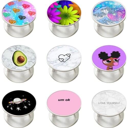 Compatible Foldable Finger Stand holder Multi-Function Mounts Swappable Top For Almost All Smartphones