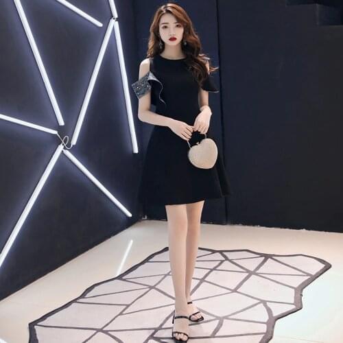 French Texture Usually Wear Evening Dress Skirt Black Banquet Queen Dress Evening Gown Formal Dress Formal Dresses Evening Gown