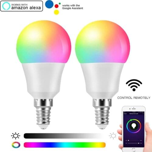 Smart Life VV6-S Smart Bulb Energy Saving Lamp RGB Dimming LED Light E14 Support Amazon Alexa Echo And Google Home Voice Control
