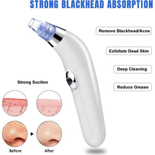 Blackhead Remover Pore Vacuum Blackhead Remover Vacuum Facial Pore Cleaner Electric Acne Extractor Kit for Facial Skin Beauty