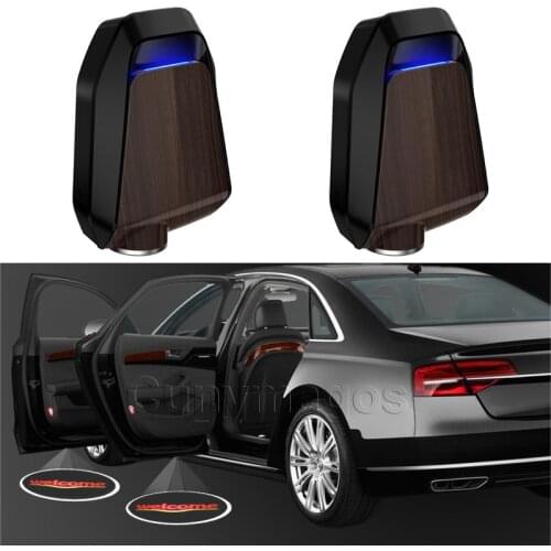 2pcs Car Universal Wireless Door Logo Led Welcome Light Projection Lamp Laser Light Car Door Projector Light Car Accessories NEW