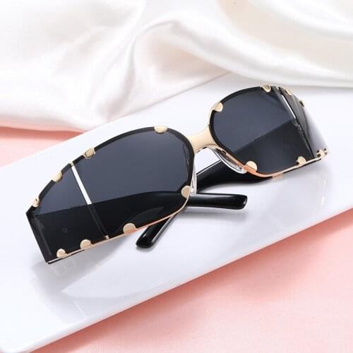 2021 Vintage Brand Design Square Letter Sunglasses Women Men Driving Classic Sun Glasses Big Frame Fashion Luxury Eyewear Gafas
