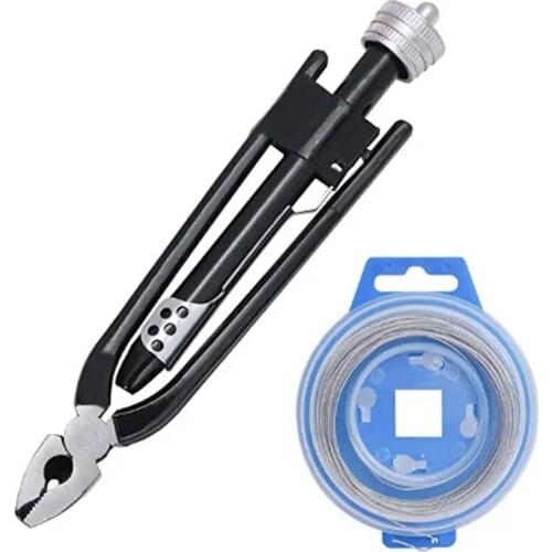 6inch Aircraft Safety Wire Twisting Pliers Set Lock Twist Twister Tool / 15M Roll 0.7mm Stainless Steel Safety Lock Wire