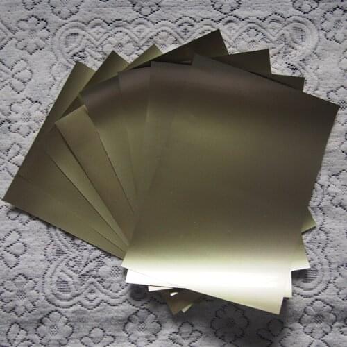 A4*8pcs) Golden Color PU Vinyl Heat Transfer For Clothing Iron On Vinyl Cuttable Film Plotter Vinyl Textil For Heat Press 610