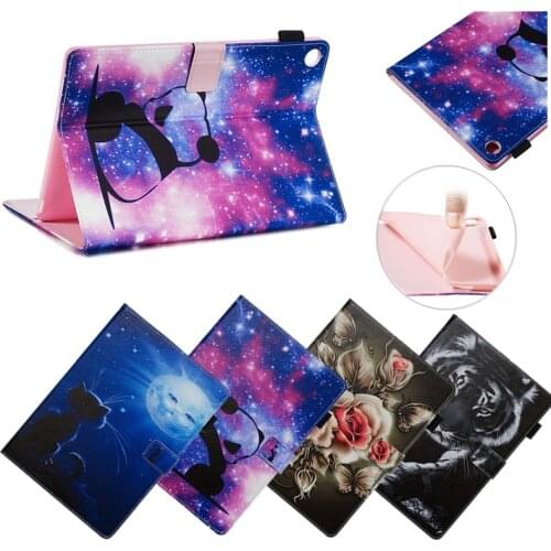 Tablet case for Huawei MediaPad M5 10.8 CRM-AL09 CRM-W09 CMR-W19 Animal pu Leather Silicone Flip Cover M5 10.8 Case Gorgeous