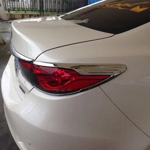 For Mazda 6 M6 Atenza 2013 2014 2015 abs chrome car Rear lamp cover lamp shade frame tail light protector bezel trim 4pcs