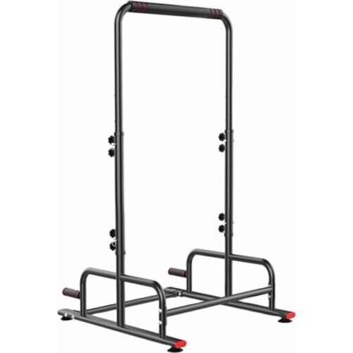 728 Indoor Fitness Single Parallel Bars Multifunctional Pull Up Bar With Suction Cup 5 Gears Adjustable Height Horizontal Bar