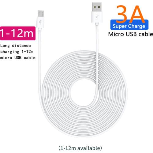 USB Data Cable for Xiaomi Security Surveillance Wifi Camera Power Charging Extension Cable Driving Recorder Micro Usb Cable