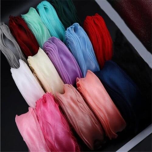 Kewgarden Hemming Wave Organza Ribbon 5.5cm 2" Handmade Tape DIY Hairbow Accessories Packing Riband Wholesale 25 Yard