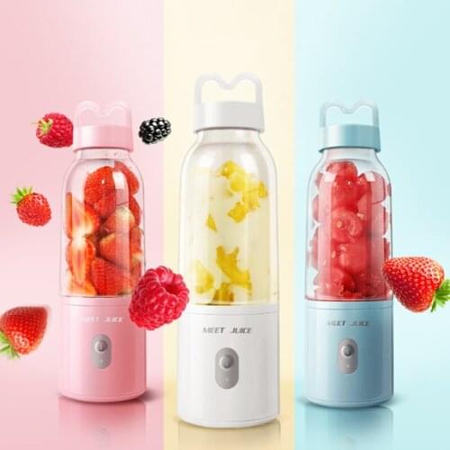 Meet Juice Mini Electric Fruit Juicer Personal Smoothie Maker Blender