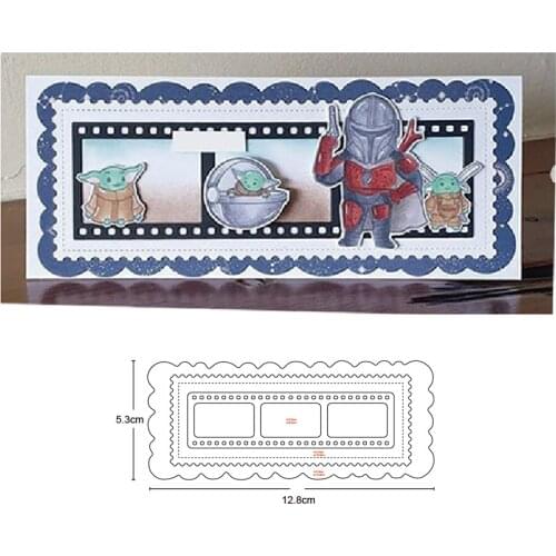 Metal cutting dies stripe frame background cut die mold decoration Scrapbook paper craft knife mould blade punch stencils dies