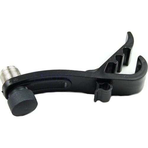 New OOTDTY Drum Microphone Mic Rim Clamp Holder - Toms Snare and Percussion Clip Black
