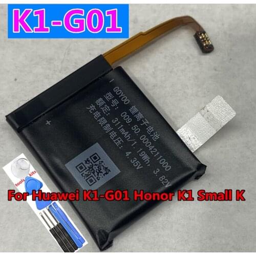 Original New Battery 310mAh K1-G01 For Huawei K1-G01 Honor K1 Small K Childrens Call Watch Batteries