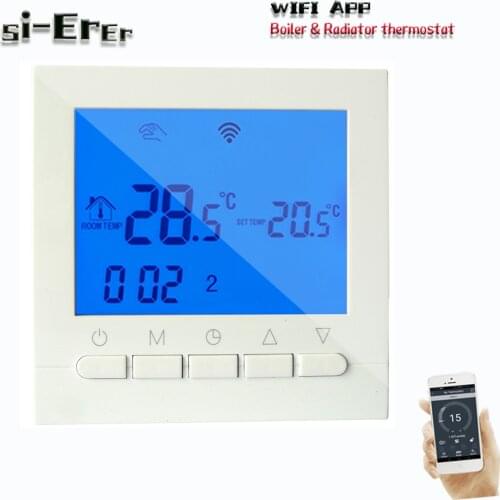 Radiator valve Connection 220V Gas Boiler-WIFI thermostat for Dry contact Passive contact