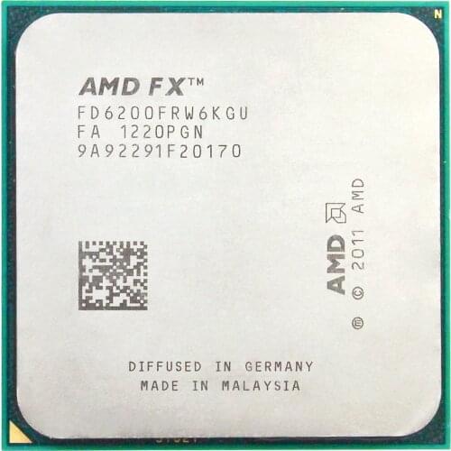 AMD FX 6200 AM3+ 3.8GHz/8MB/125W Six Core desktop processors CPU Socket AM3