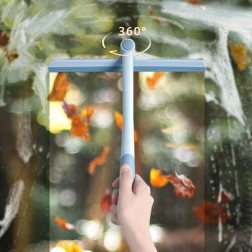 PP Sturdy 360 Degree Rotatable Hanging Cleaning Squeegee Convenient Cleaning Squeegee Compact for Bathroom
