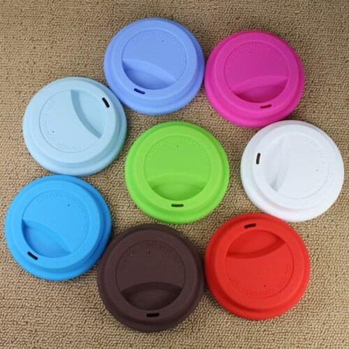 Silicone Insulation Anti-Dust Cup Cover Universal Reusable Silicone Stretch Lids Food Fresh Cover Tea Coffee Cup Sealing Lids