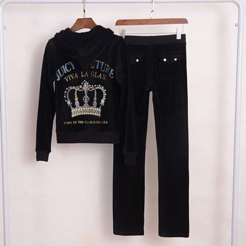 YICIYA Large size womens slim fit suit fashionable gold velvet sports leisure loose leg slim two piece set.tracksuit women,met