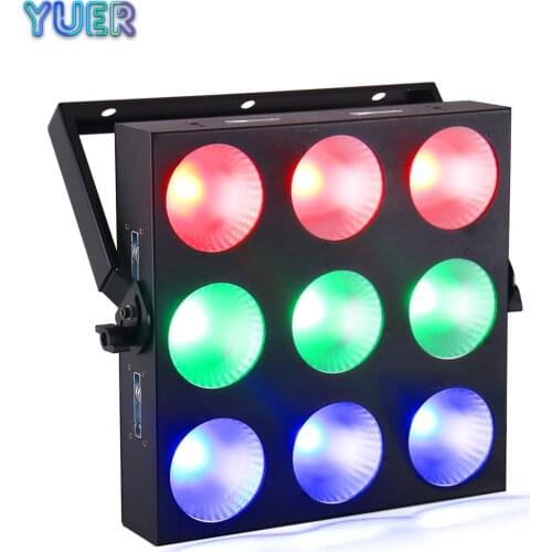 LED 9x10W RGB Blinder Matrix DMX512 Stage Effect Lighting Good For DJ Disco Party Dance Floor Club Bar Light Decorations DMX512