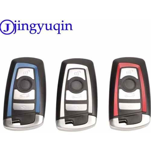 Jingyuqin 4B Smart key Shell Cover Case Keyless For BMW 1 3 5 series F10 F20 F30 F40 With Uncut Blank Blade