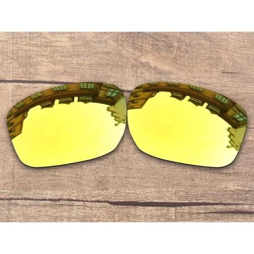 Vonxyz 24K Mirror Polarized Replacement Lenses for-Oakley Sliver Frame