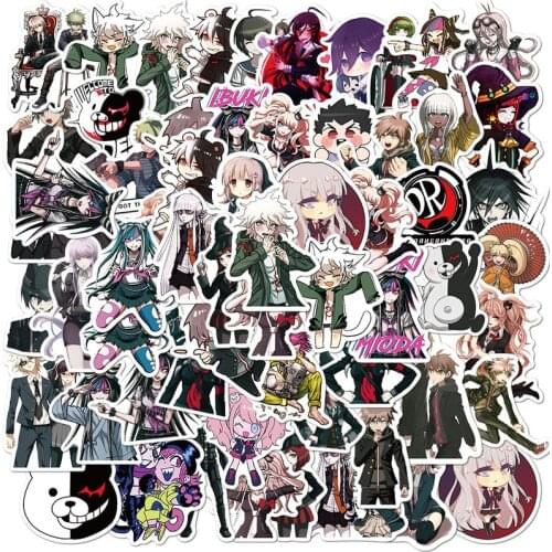 10/50PCS Mixed Danganronpa Game Stickers DIY Snowboard Laptop Luggage Fridge Guitar Graffiti Waterproof Classic Kid Toy Stickers