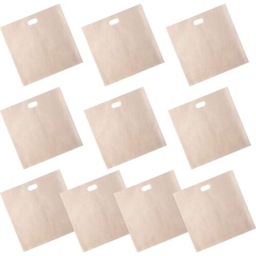 10 Pcs Toaster Bags, Non Stick Toaster Storage Bags Reusable Snacks Bags for Microwave Grill Toaster