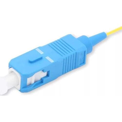 100PCS SC/ UPC Single mode fiber optic Pigtail 1M 9/125 Single Mode Optical fiber pigtail 0.9mm PVC Jacket