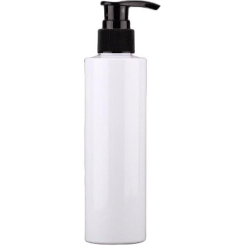 200ML PLASTIC WHITE PET BOTTLE WHITE BLACK WHITE PUMP LOTION EMULSION SERUM ESSENCE LIQUID SKIN CARE COSMETIC PACKING