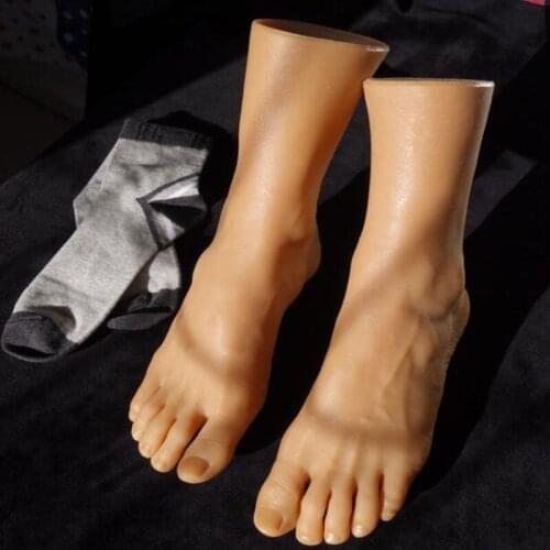23*28*10CM male simulation foot mannequin sex silicone foot stockings Masturbation foot doll toys Medical Science 1pc D067