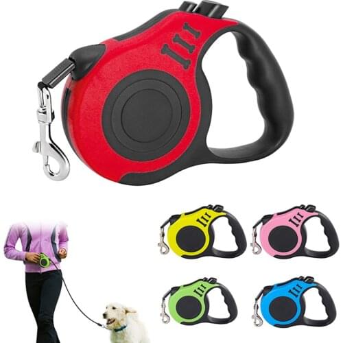 3M Durable Dog Leash Automatic Retractable Nylon Dog Cat Lead Extending Puppy Walking Running Lead Roulette