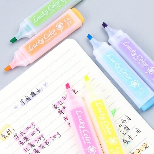 30 Pcs Per Set Wholesale Kids Highlighter Stationery Wholes Office Stationery for Children Highlighter Student Marker Pen