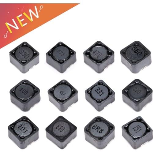 60pcs 12Values Inductor 12*12*7 10UH 15UH 22UH 33UH 47UH 68UH 100UH 150UH 220UH 330UH SMT SMD Patch Shielding Power Inductors