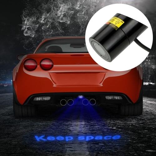 Car Rear License Plate Lights Auto Brake Parking Lamp Warning Laser Tail Logo Projector Car LED Projection Light