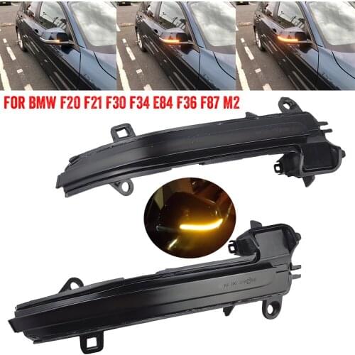 Side Mirror Flasher Light Flowing Water Blinker For BMW F20 F30 F21 F22 F23 X1 E84 1 2 3 4 series LED Dynamic Turn Signal Light