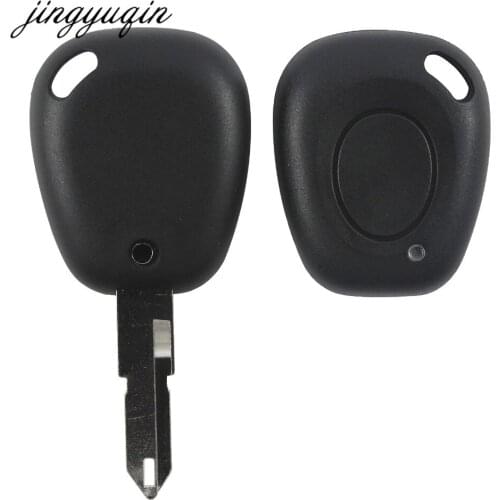 Jingyuqin 1 Button Uncut Blade Key Shell for Renault Megane Scenic Laguna Remote Key Fob Case