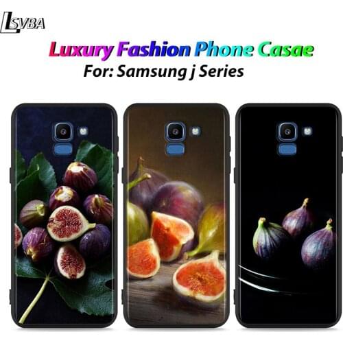 Black Shell Cute Avocado Fig for Samsung Galaxy J7Duo J2 J4 Core J6 J4 Plus J8 J3 J7 J5 Prime 2018 2017 Phone Case